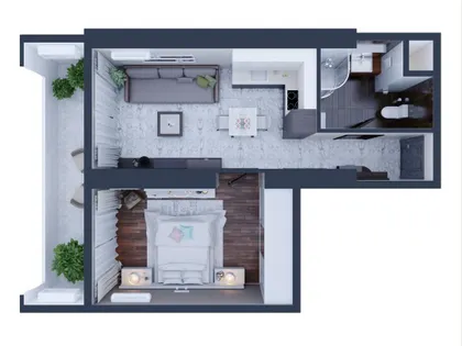 Квартира, 2-комн., 50.7 м²