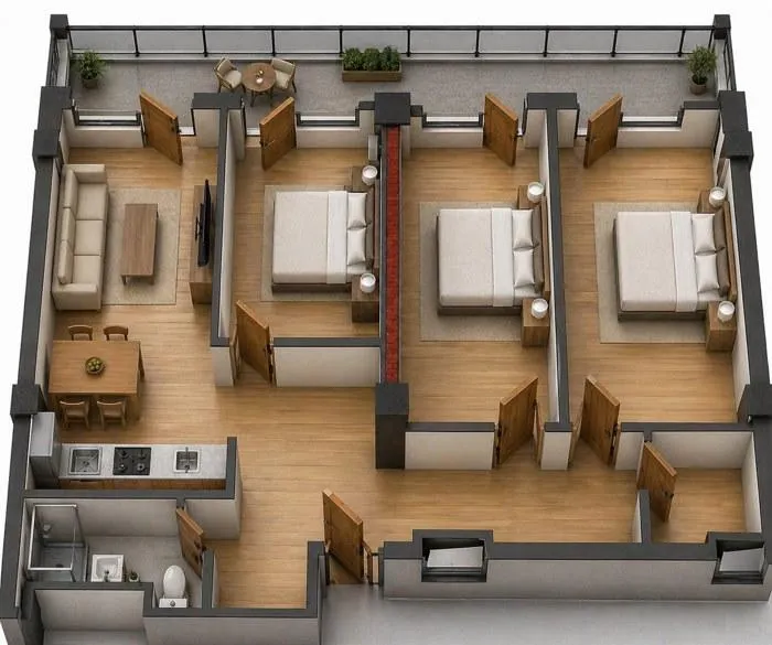 Квартира, 4-комн., 114 м², Deka Varketili