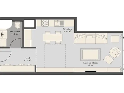Apartment, 38.5 m²