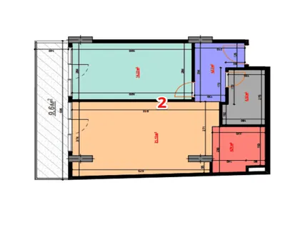 Apartment, 59 m²