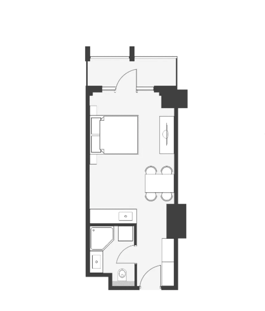 Apartment, 30.6 m²