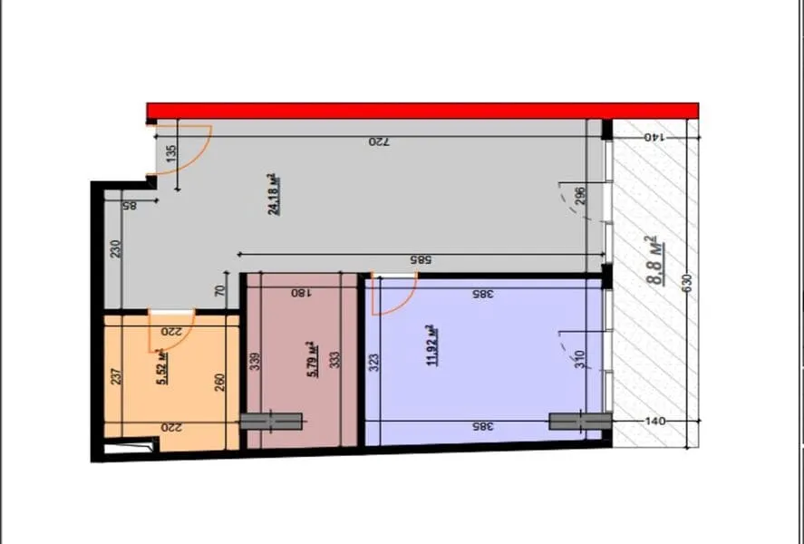 Apartment, 59 m²