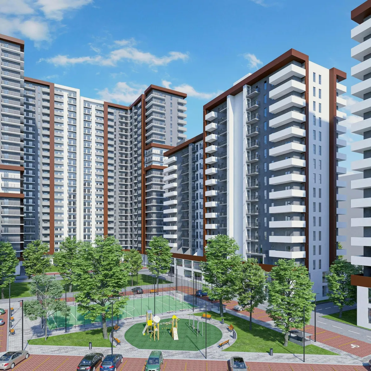 M² at Mirtskhulava residential complex