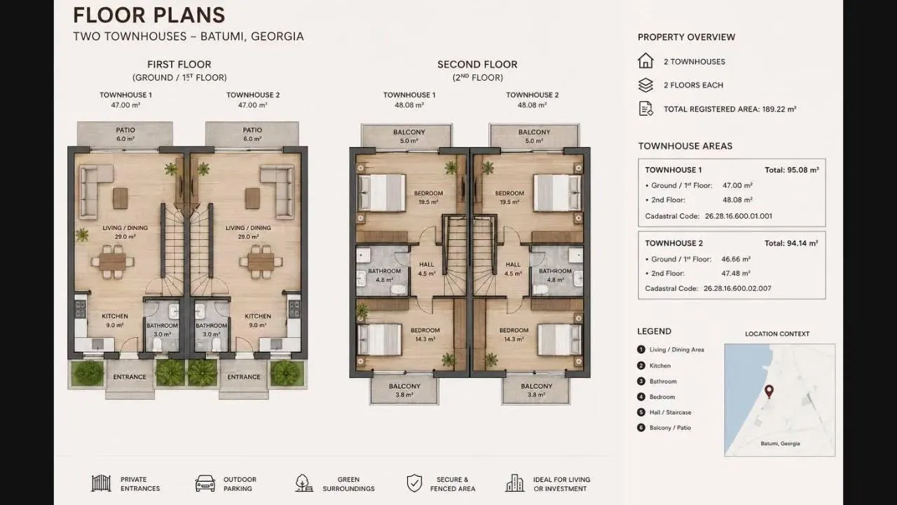 House, 3-room, 95.08 m²