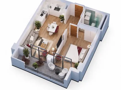 Квартира, 2-комн., 47.9 м²
