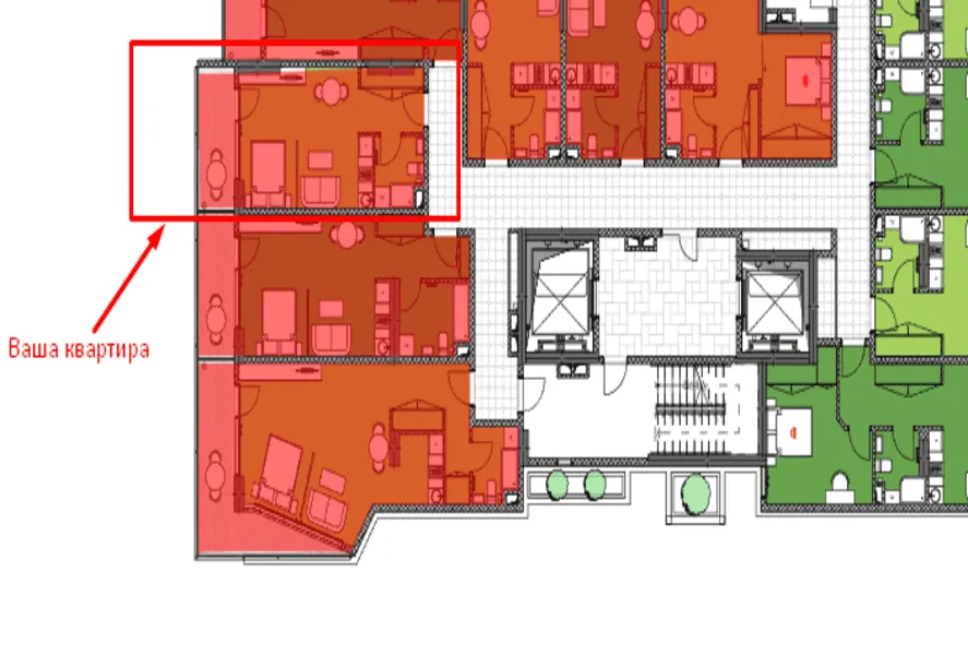 Квартира, 1-комн., 56.45 м²