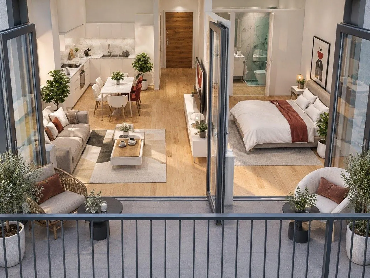 Квартира, 2-комн., 47.9 м², Balavari Varketili