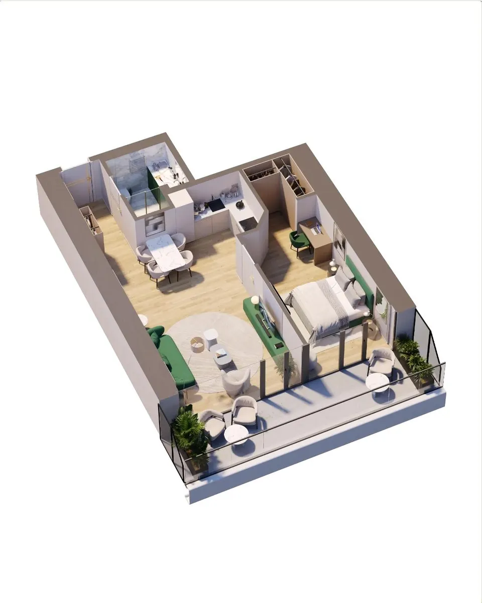 Квартира, 2-комн., 66.1 м²