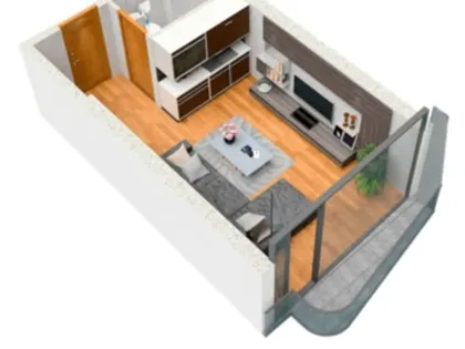 Квартира, 30 м²