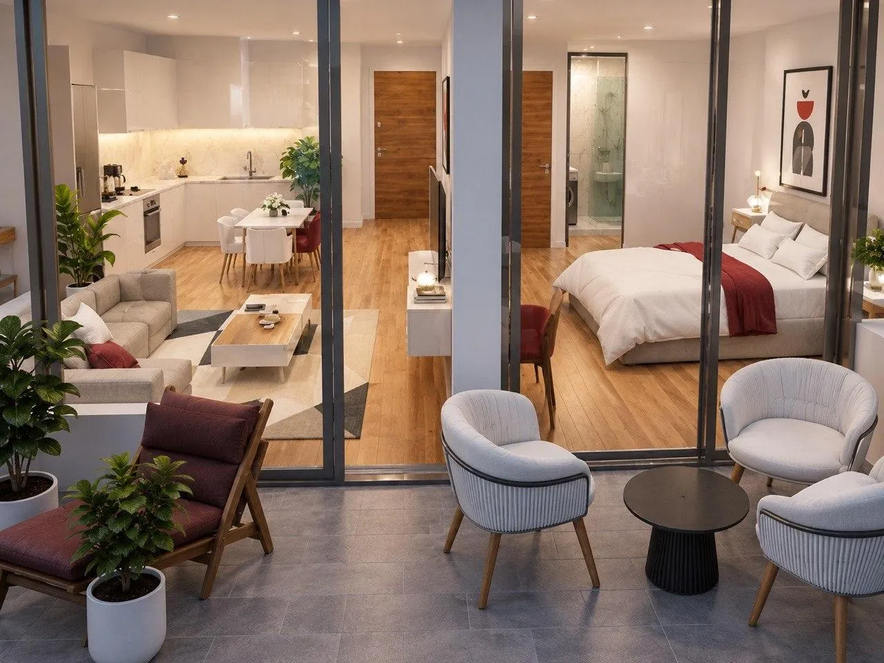 Квартира, 2-комн., 47.9 м², Balavari Varketili