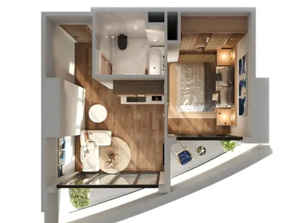 Квартира, 2-комн., 44.9 м²
