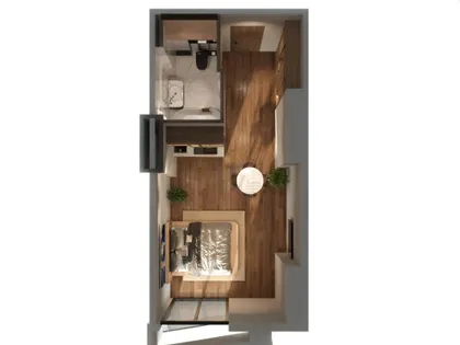 Квартира, студия, 35.6 м²