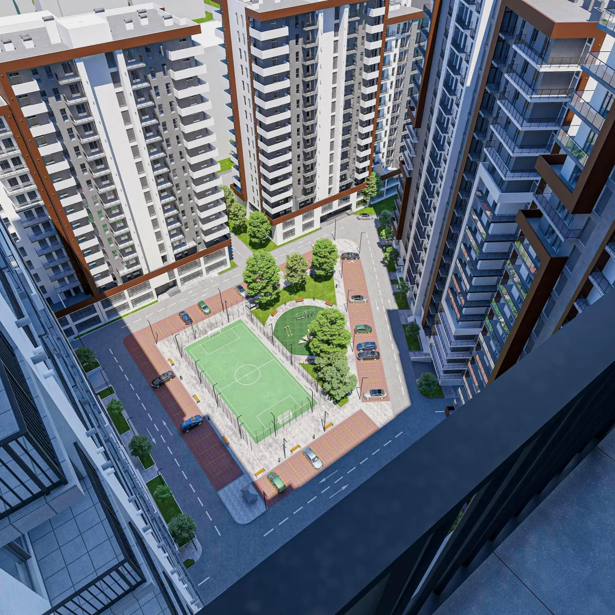M² at Mirtskhulava residential complex