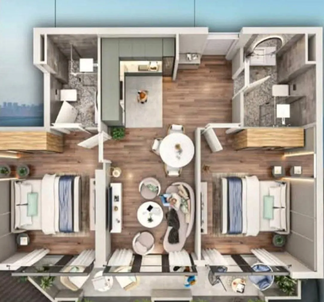 Apartment, 3-room, 70.4 m², Tekto Franco