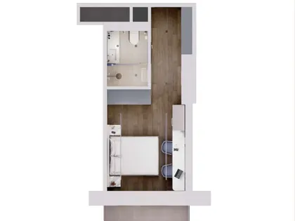 Квартира, студия, 32.6 м²