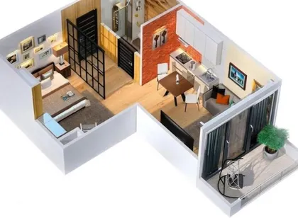 Квартира, 1-комн., 39 м²