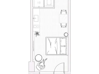 Квартира, студия, 35 м²