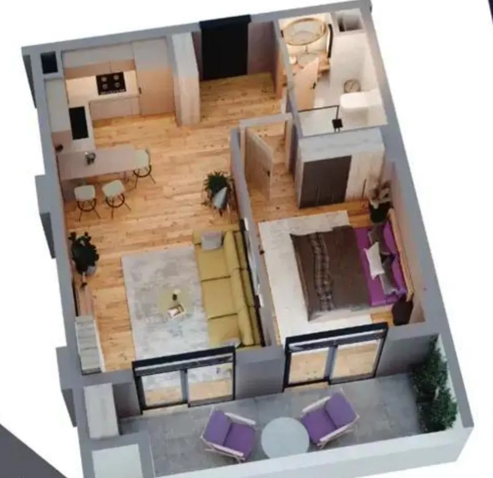 Квартира, 2-комн., 52 м²