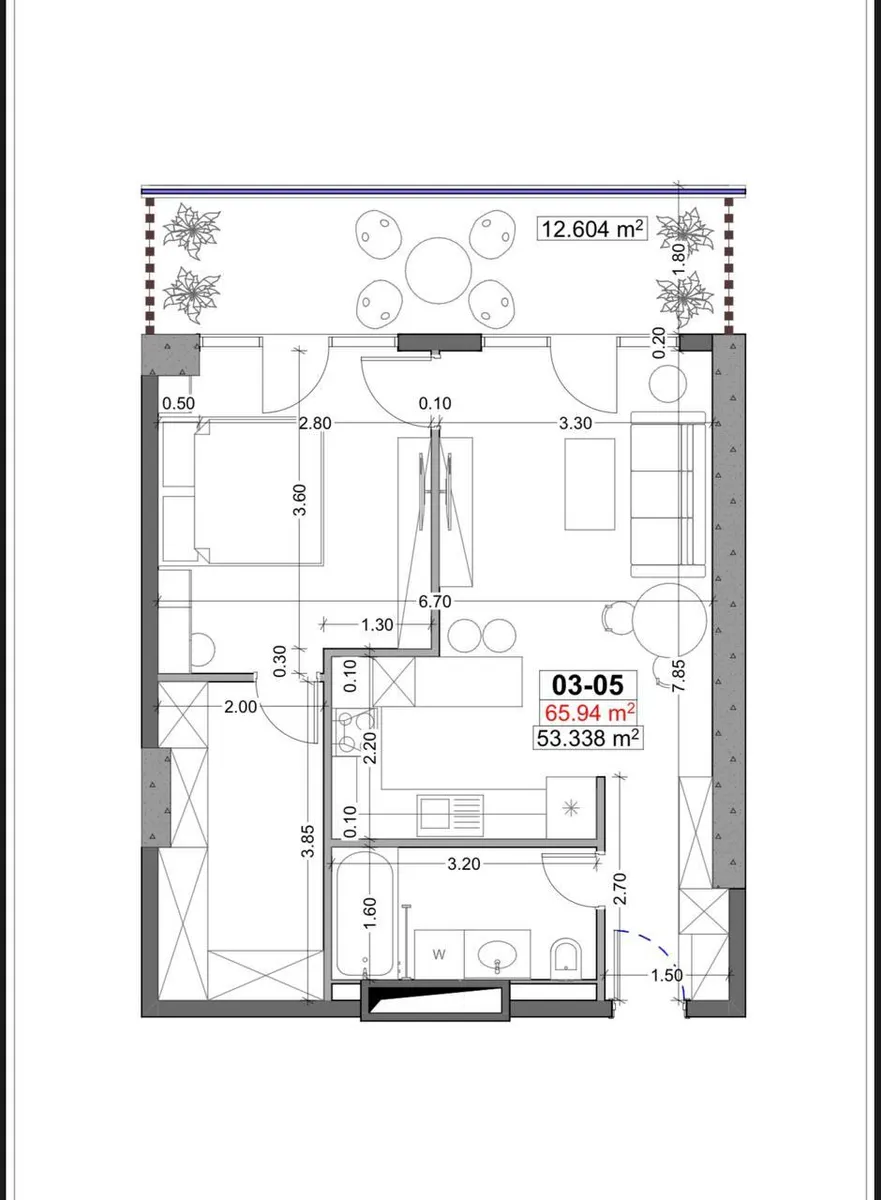 Квартира, 2-комн., 64.93 м², Queen's Residence
