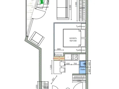 Apartment, 54.7 m²