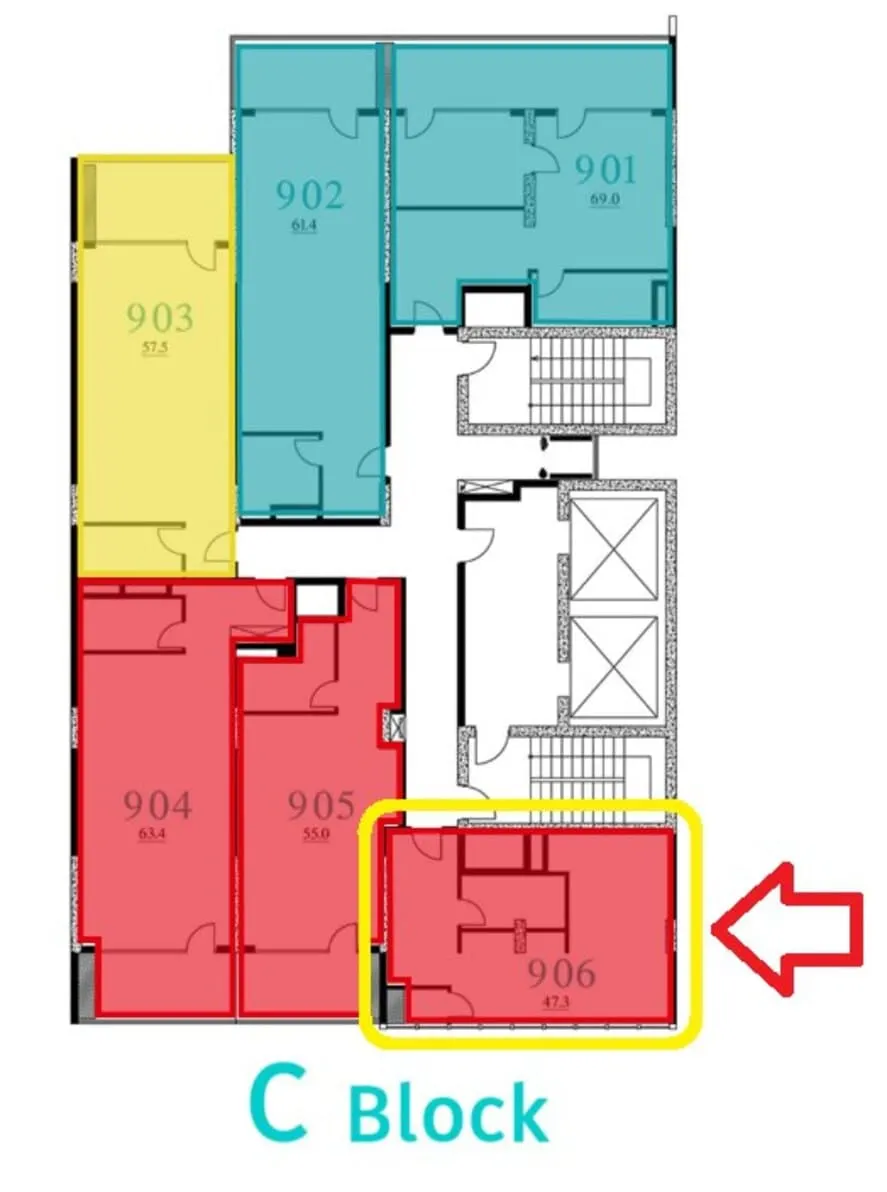 Квартира, 1-комн., 47.3 м²