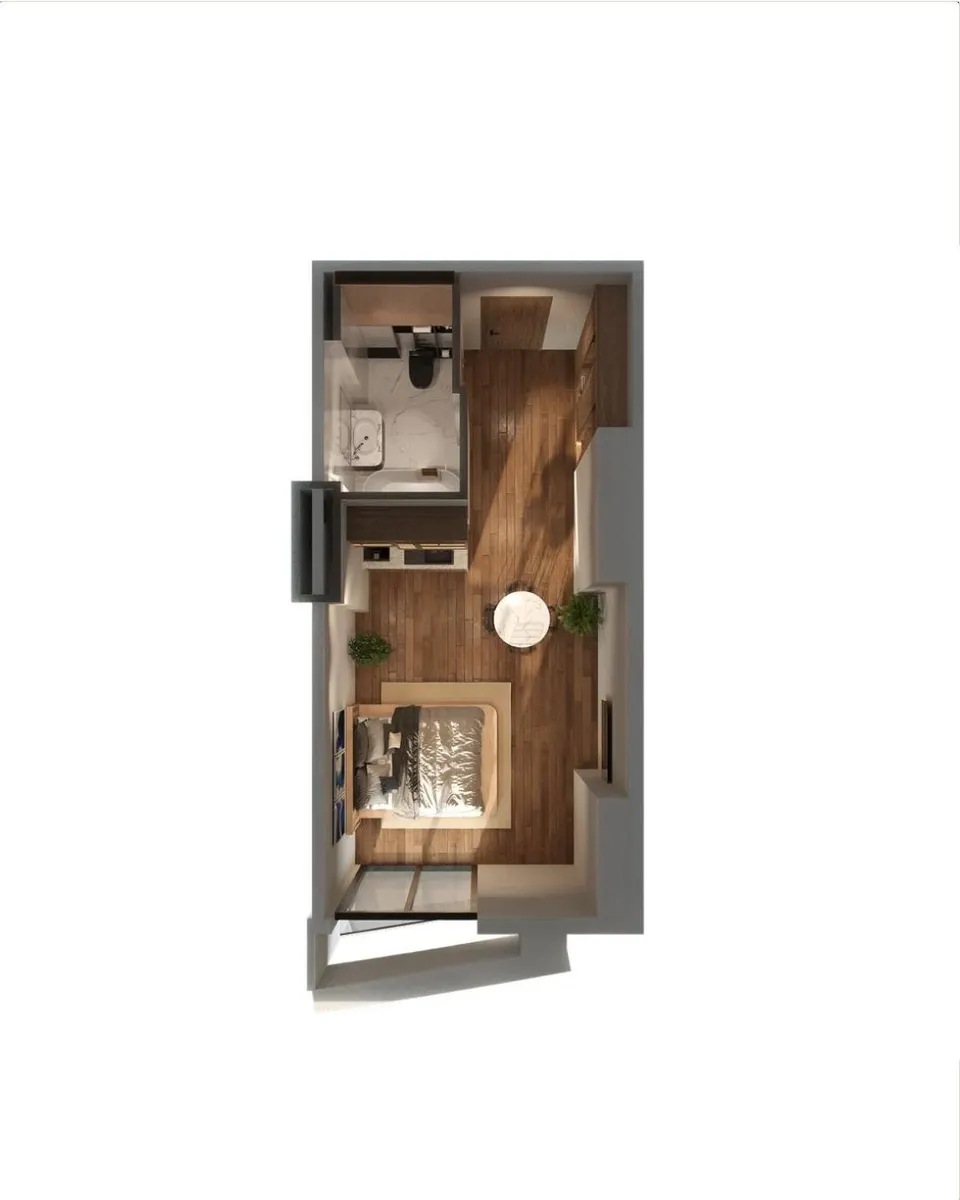 Квартира, 1-комн., 35.6 м²