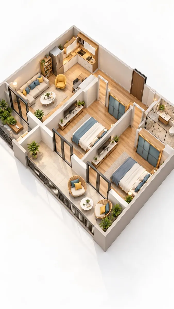 Квартира, 3-комн., 78 м², Archi Guramishvili
