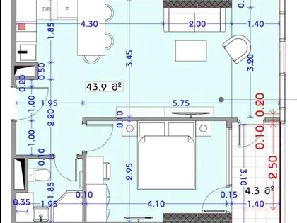 Квартира, 2-комн., 48.2 м²